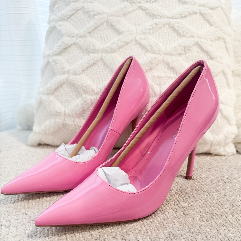 Shoe Dazzle Vibrant Pink Heels - Picture 3 of 8